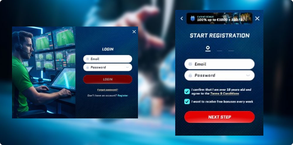 Scored Login and Registration